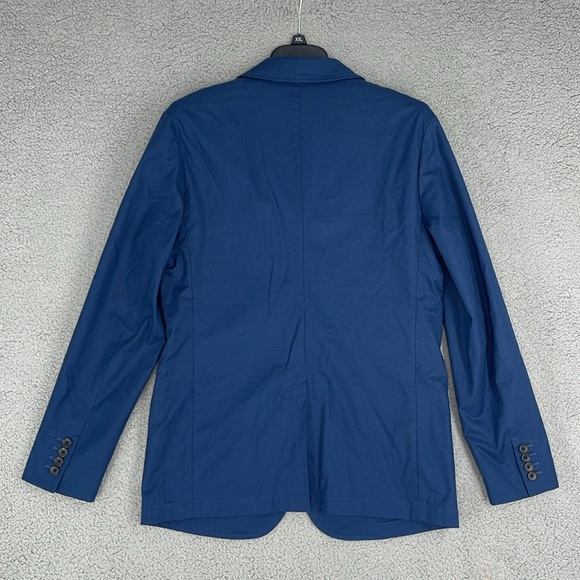 Everlane Performance Chino blazer navy blue with black spots two button men’s 38 - Picture 8 of 12